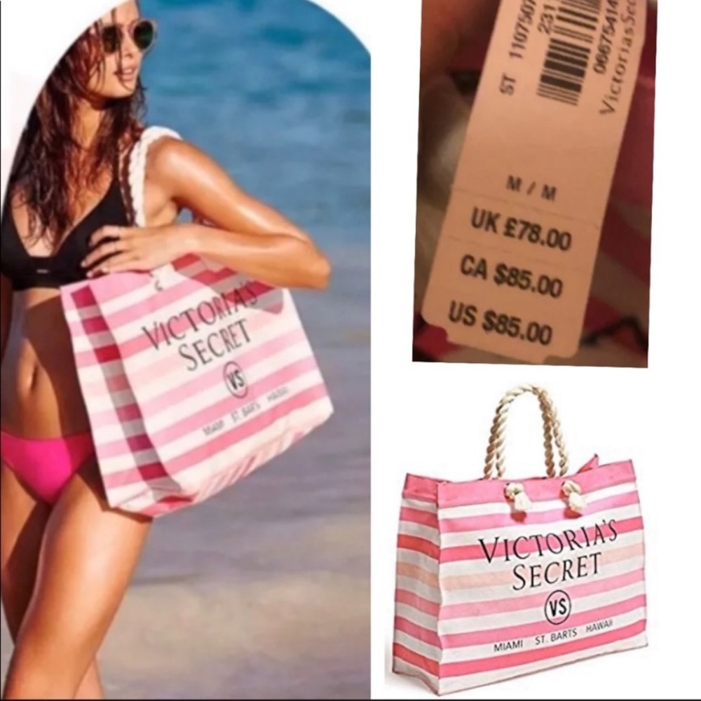Victoria’s Secret Pink tote NWT waterproof lining